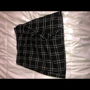Plaid mini skirt